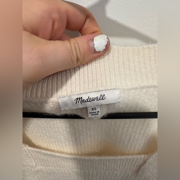EUC- MADEWELL- MELWOOD SQUARE NECK PULLOVER SWEATER- XS - Picture 4 of 5